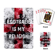 Football Is My Religion Playing Card by Valentinaart