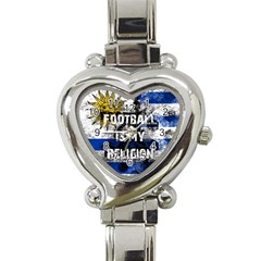 Football Is My Religion Heart Italian Charm Watch by Valentinaart