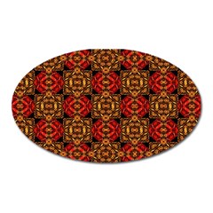 Colorful Ornate Pattern Design Oval Magnet by dflcprints