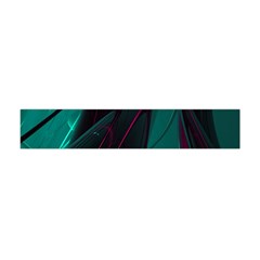 Abstract Green Purple Flano Scarf (mini) by Sapixe