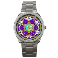 Alien Mandala Sport Metal Watch by Sapixe