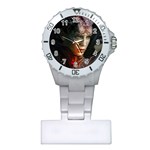 Digital Fantasy Girl Art Plastic Nurses Watch Front