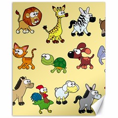 Group Of Animals Graphic Canvas 16  X 20   by Sapixe