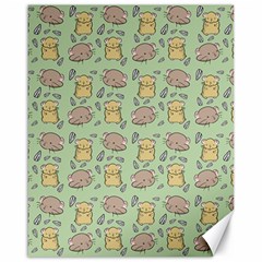 Hamster Pattern Canvas 16  X 20   by Sapixe