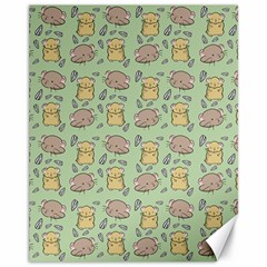 Hamster Pattern Canvas 11  X 14   by Sapixe