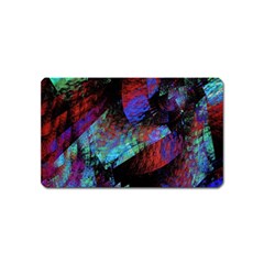 Native Blanket Abstract Digital Art Magnet (name Card) by Sapixe