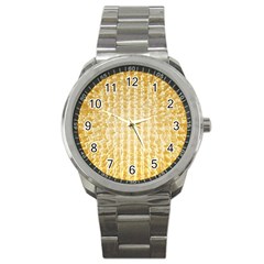 Pattern Abstract Background Sport Metal Watch by Sapixe