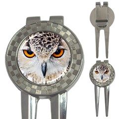 Owl Face 3-in-1 Golf Divots by Sapixe