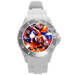 Smashed Butterfly 1 Round Plastic Sport Watch (L) Front