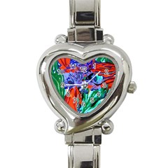 Dscf1366 - Birds Of Paradise Heart Italian Charm Watch by bestdesignintheworld