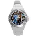 Dscf2546 - toy horsey Round Plastic Sport Watch (L) Front