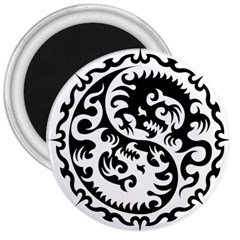 Ying Yang Tattoo 3  Magnets by Sapixe