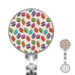 Macaron Macaroon Stylized Macaron Stainless Steel Nurses Watch by Sapixe