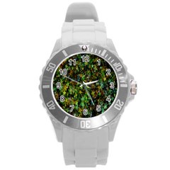 Star Abstract Advent Christmas Round Plastic Sport Watch (l) by Sapixe