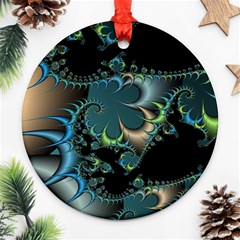 Fractal Art Artwork Digital Art Ornament (round) by Sapixe