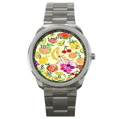 Seamless Pattern Desktop Decoration Sport Metal Watch by Sapixe