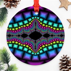 Fractal Art Artwork Digital Art Ornament (round) by Sapixe