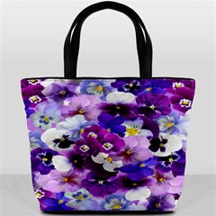 Graphic Background Pansy Easter Bucket Bags by Sapixe