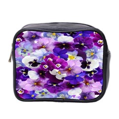 Graphic Background Pansy Easter Mini Toiletries Bag 2-side by Sapixe