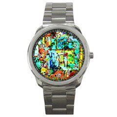 Birds   Caged And Free Sport Metal Watch by bestdesignintheworld