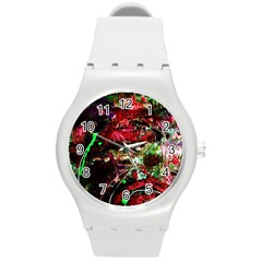 Bloody Coffee 2 Round Plastic Sport Watch (m) by bestdesignintheworld