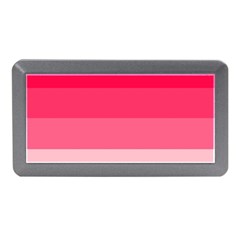 Pink Scarlet Gradient Stripes Pattern Memory Card Reader (mini) by yoursparklingshop