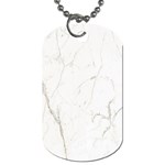 White Marble Tiles Rock Stone Statues Dog Tag (Two Sides) Back