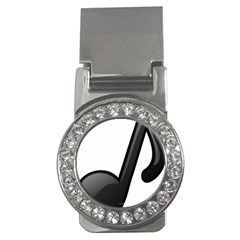 Music Note  Money Clips (cz)  by StarvingArtisan