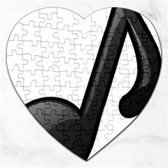 Music Note  Jigsaw Puzzle (heart) by StarvingArtisan