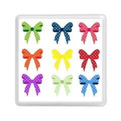 Ribbons And Bows Polka Dots Memory Card Reader (square)  by Modern2018