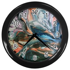 Night Lillies Wall Clocks (black) by bestdesignintheworld