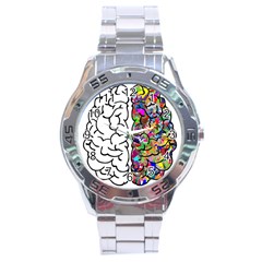 Brain Mind Anatomy Stainless Steel Analogue Watch by Simbadda