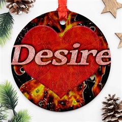 Desire Concept Background Illustration Ornament (round) by dflcprints