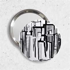 Black And White City 2 25  Handbag Mirrors by digitaldivadesigns