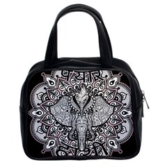 Ornate Hindu Elephant  Classic Handbags (2 Sides) by Valentinaart