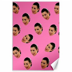 Crying Kim Kardashian Canvas 24  X 36  by Valentinaart