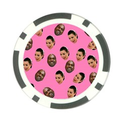 Crying Kim Kardashian Poker Chip Card Guard by Valentinaart