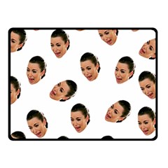 Crying Kim Kardashian Fleece Blanket (small) by Valentinaart