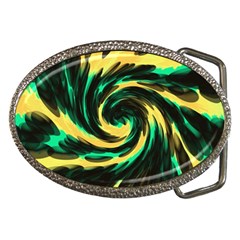 Swirl Black Yellow Green Belt Buckles by BrightVibesDesign