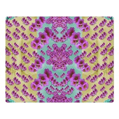 Climbing And Loving Beautiful Flowers Of Fantasy Floral Double Sided Flano Blanket (large)  by pepitasart