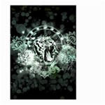 Awesome Tiger In Green And Black Large Garden Flag (Two Sides) Front