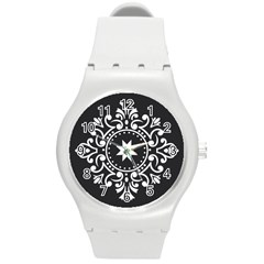 Table Pull Out Computer Graphics Round Plastic Sport Watch (m) by Sapixe