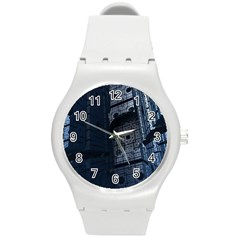 Graphic Design Background Round Plastic Sport Watch (m) by Sapixe