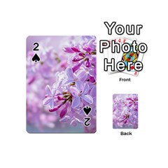 Pink Lilac Flowers Playing Cards 54 (mini)  by FunnyCow