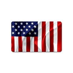 American Usa Flag Vertical Magnet (name Card) by FunnyCow