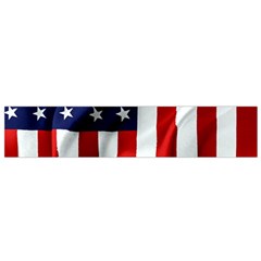 American Usa Flag Vertical Small Flano Scarf by FunnyCow