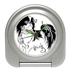 Animal Canine Dog Japanese Chin Travel Alarm Clocks by Sapixe