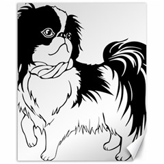 Animal Canine Dog Japanese Chin Canvas 16  X 20   by Sapixe