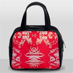 Red Chinese Inspired  Style Design  Classic Handbags (2 Sides) by flipstylezfashionsLLC