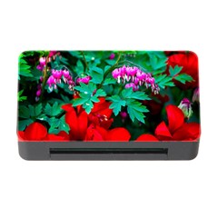 Bleeding Heart Flowers Memory Card Reader With Cf by FunnyCow